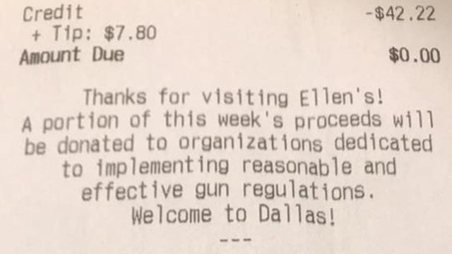 Dallas restaurant donating profits during NRA convention to gun control groups