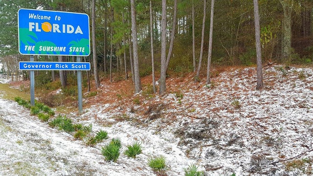 Snow in Florida: Flakes fly in Tallahassee