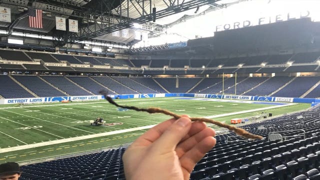 Man finds Falcons player's dreadlock at Ford Field, tries to sell it on eBay