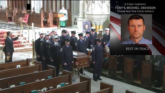 Funeral held for fallen NYC firefighter