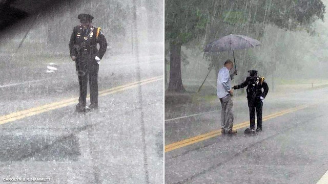 Good Samaritan helps officer in Prince George's County during rainstorm