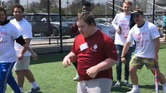 Epic home run victory dance spreads smiles