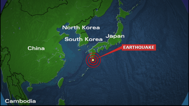 6.4-magnitude earthquake strikes coast of Japan