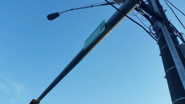 Downtown Austin street sign replaced in honor of David Bowie