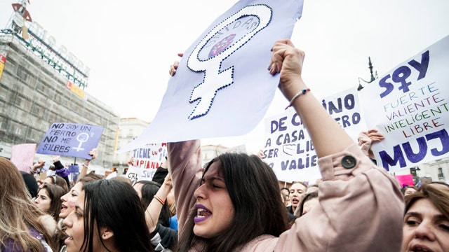 International Women's Day honored with marches, protests around world for women's rights