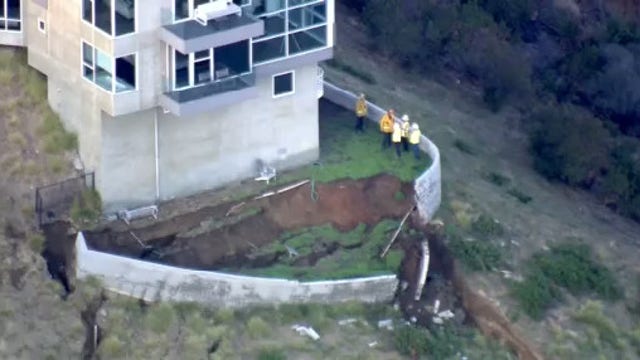 Landslide leaves Malibu home red-tagged over safety concerns