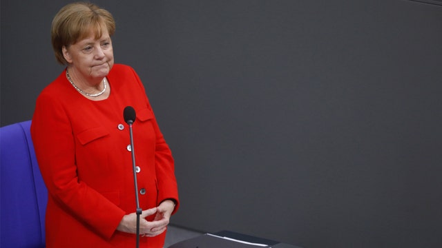 German Chancellor Angela Merkel sees tough G7 talks, warns on trade issues