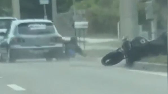 Sarasota deputies search for driver seen ramming motorcyclist with car