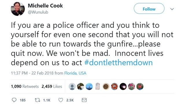 FL police chief: If you won't run toward gunfire, quit now