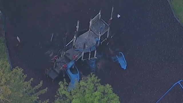 2 boys arrested in playground fire