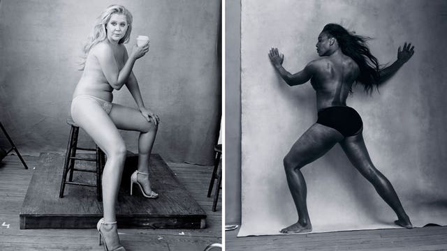 Amy Schumer goes topless for Pirelli tire calendar