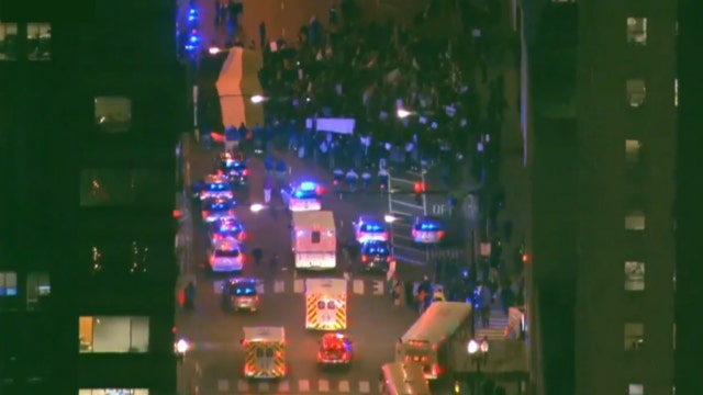 Protesters of Trump's Jerusalem decision march in Chicago