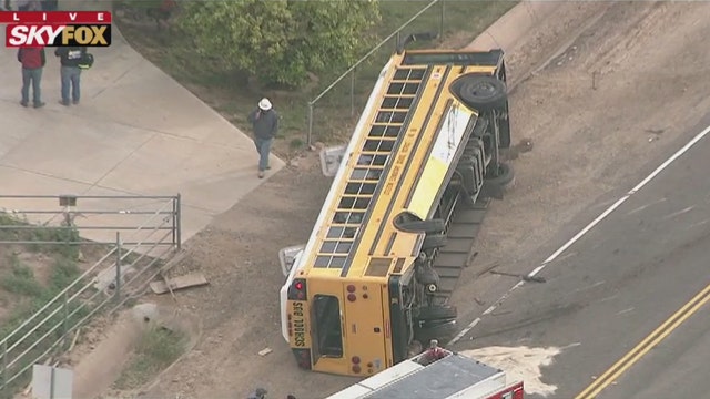 MCSO: 6 children on school bus that was hit by truck that drove through stop sign