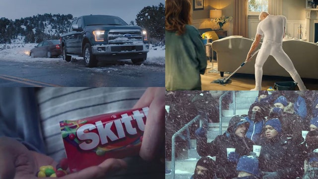 Super Bowl commercials released by Ford, Budweiser, Mr. Clean