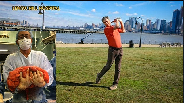 Man has 30 pound tumor removed