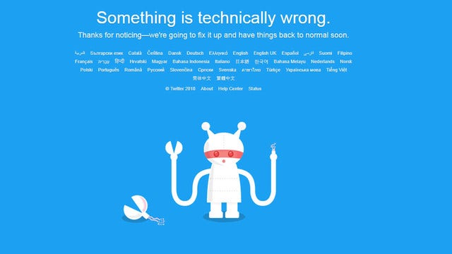 Twitter suffers major outage Tuesday