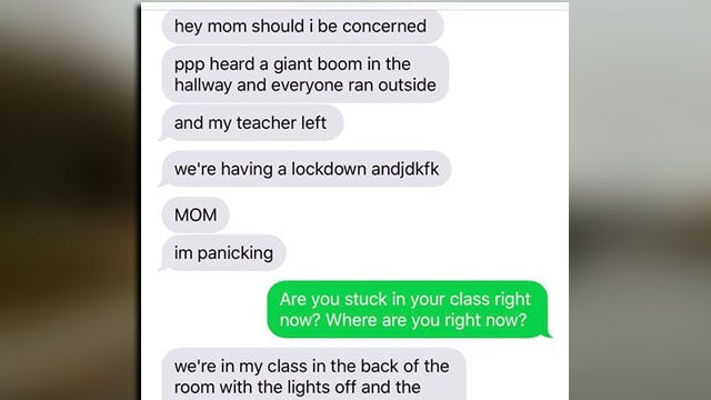 Mother, daughter exchange heartbreaking text messages during Great Mills High School shooting