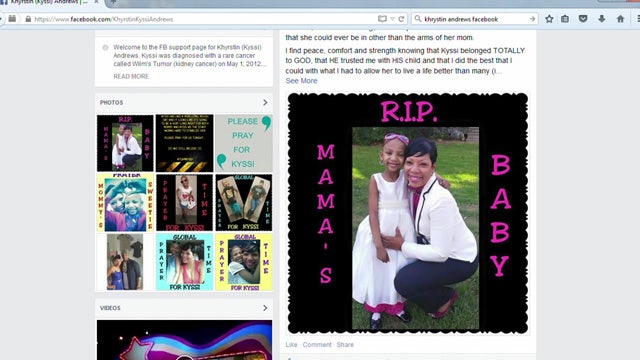 Facebook page in deceased girl's honor now running again after targeted by hackers