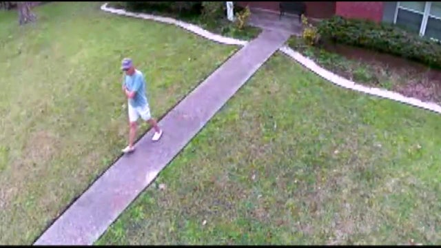 Man caught on camera following a girl home from the school bus stop