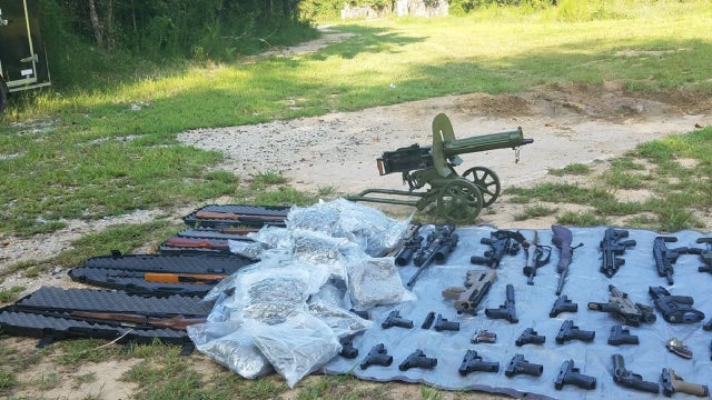 Federal agents find guns, drugs, and an underground bunker