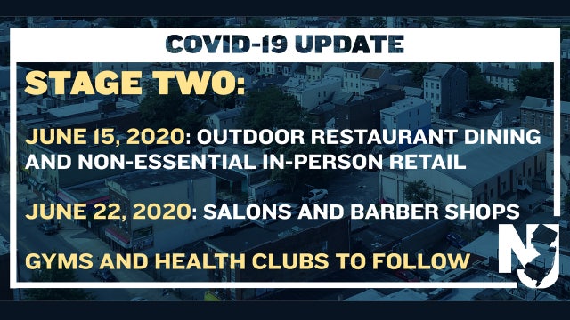 NJ outdoor dining, nonessential retail stores, hair salons to open this month