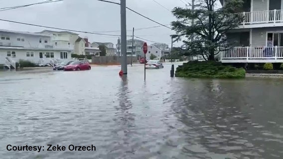 Jersey Shore towns see flooding from Tropical Storm Fay