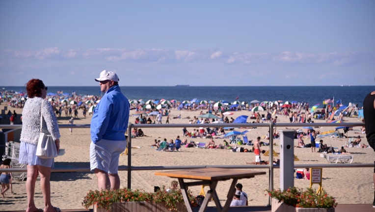 Crowds Flock To Jersey Shore