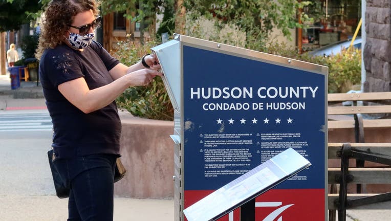 Hudson Country Ballot Drop Box in Hoboken, New Jersey