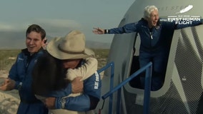 Wally Funk, female aviation pioneer, becomes oldest person in space at 82