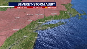 Damaging storms, tornadoes possible from New York City area storms