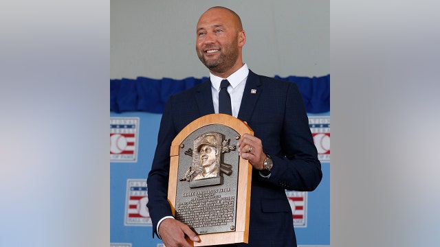 Derek Jeter Hall of Fame enshrinement: 'I wanted to make all you behind me proud'