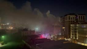 Large building fire on Jackson Street in Hoboken