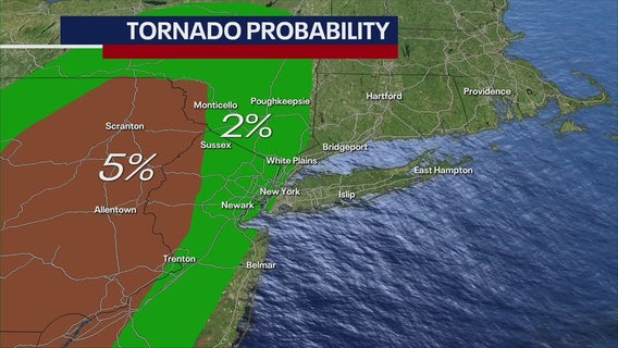 Severe storms possible in NYC area Thursday