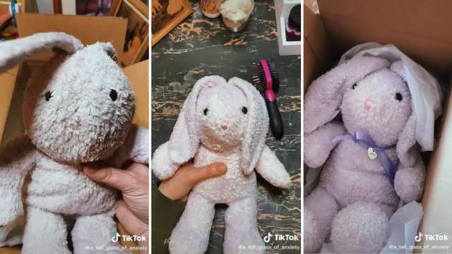 Woman finds lost stuffed bunny and wants to locate its owner: 'Looks like it was pretty loved'