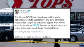 After Buffalo mass shooting, Liz Cheney accuses GOP of encouraging hate