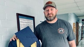 Father gets diploma 27 years after dropping out of high school: ‘I was led by God’