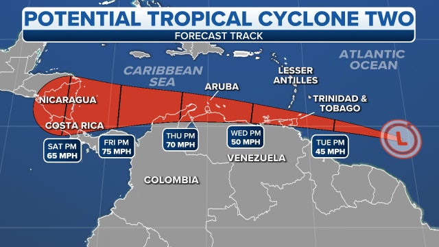 Bonnie likely to form as disturbance nears southern Caribbean islands