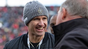 Drew Brees returns to Purdue to help coach bowl game for alma mater
