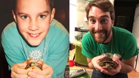 Love for 'Colors': Man's pet turtle of 24 years sparkles as flower girl in his wedding