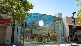 Video: California Apple store ransacked by thieves as staff warn customers not to stop them