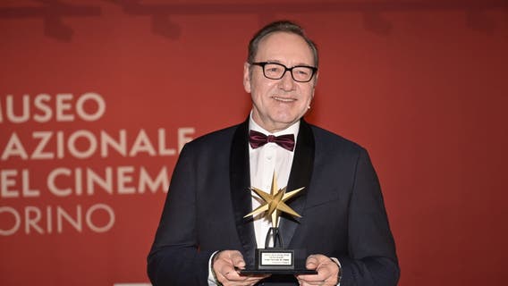 Kevin Spacey receives lifetime award in Italy ahead of sex assault trial