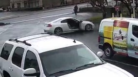 Watch: Man fights off carjacker at gas station