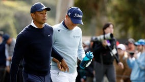 Tiger Woods responds to backlash of handing Justin Thomas a tampon: 'Friends having fun'