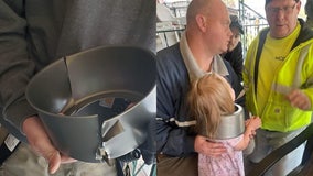 Mom calls 911 after toddler gets head stuck in angel food cake pan