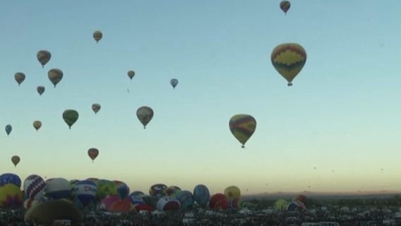 Video shows hot air balloons soaring over New York State Park