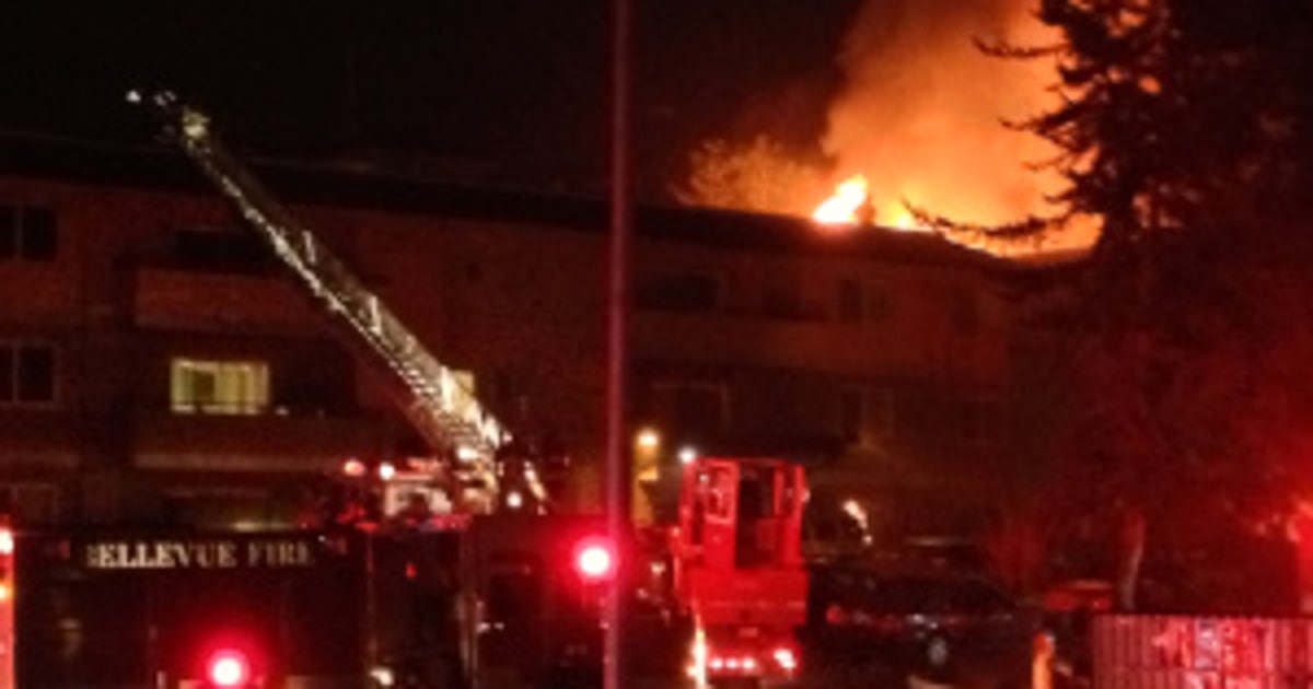 About 60 people displaced in Bellevue apartment fire | FOX 13 Seattle
