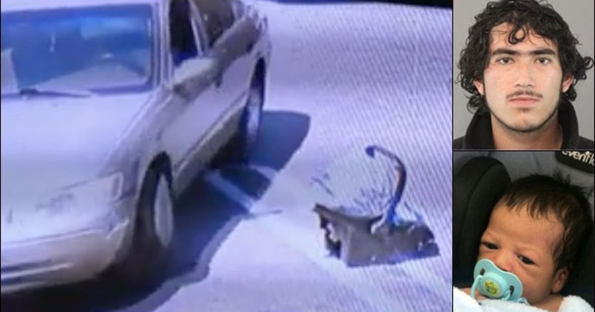 Teen dad accused of abandoning 2-week-old baby in strip mall parking ...