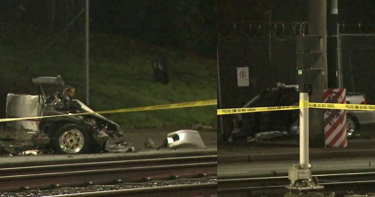 Deadly crash that split car in half shuts down major street in south ...