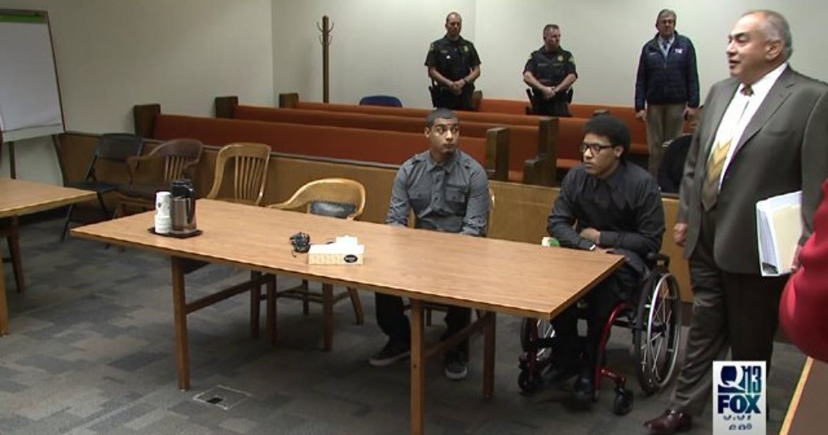 2 stepbrothers shot by Olympia police officer plead not guilty to ...