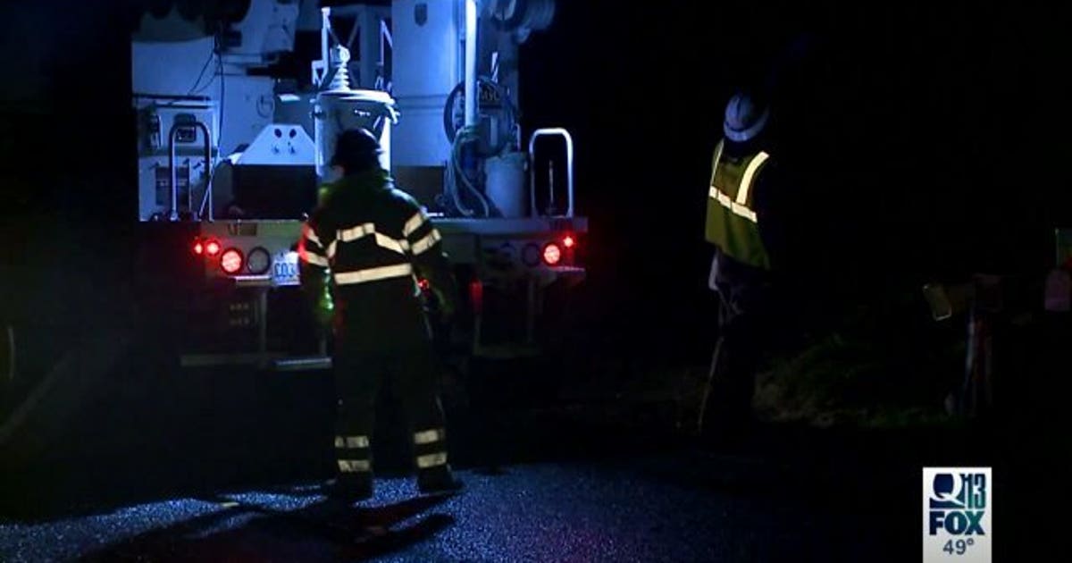 Damaging winds knock out power for hundreds in South Sound | FOX 13 Seattle